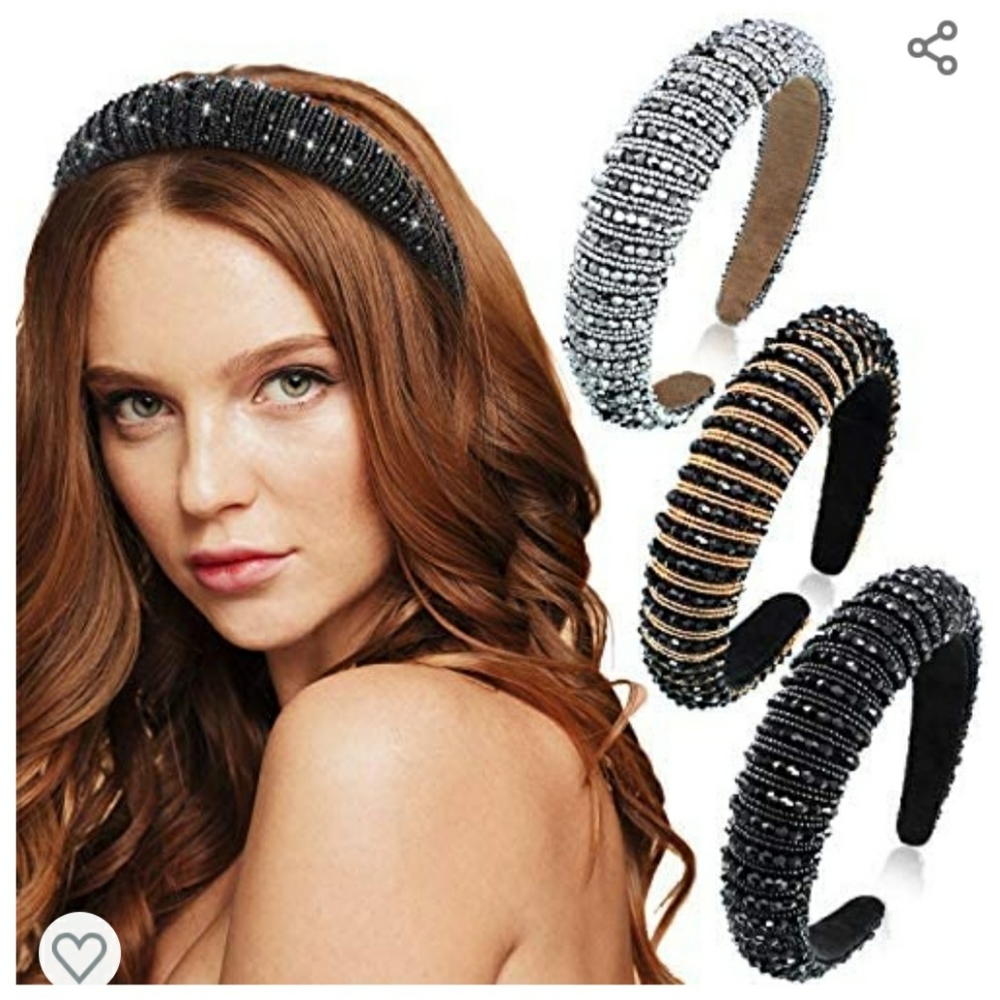3pc Rhinestone Headbands